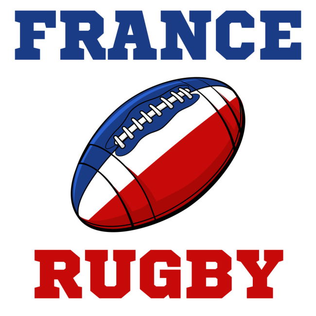 France Rugby Ball Hoody (White)
